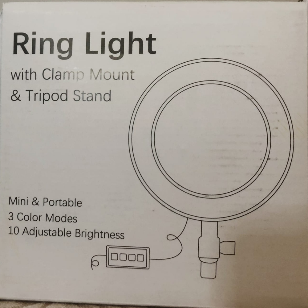 6.3" Ring Light with 2 Combined Design 】Desk ring light or clamp ring light desi